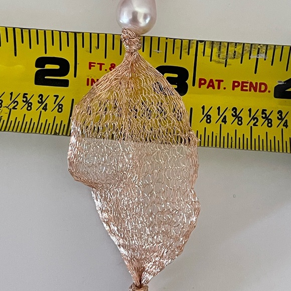 😍925 & Bronze Corded Pearl Necklace 😍 - Picture 13 of 13